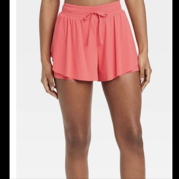 JoyLab Pants - JoyLab Blue Double Layer Flowy Athletic Shorts, Size Large, NWOT